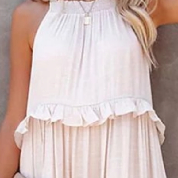 Sundress - White Ruffled - Picture 2 of 3